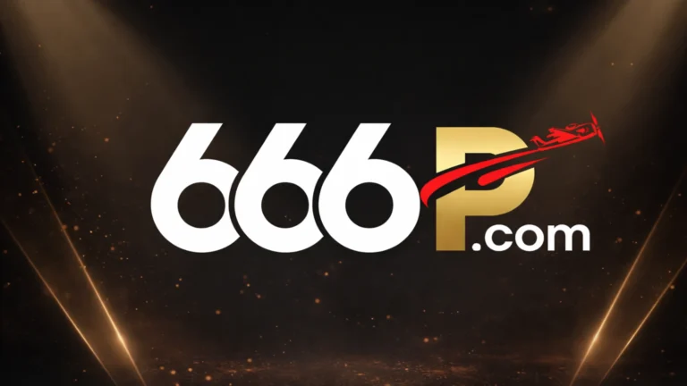 666P Game premium logo with white 666 text, golden P letter, red motion graphic, and dark cinematic background