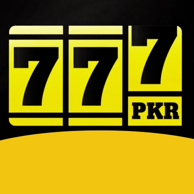 777PKR Game yellow and black logo with three bold number 7 icons and PKR text in a modern gaming style
