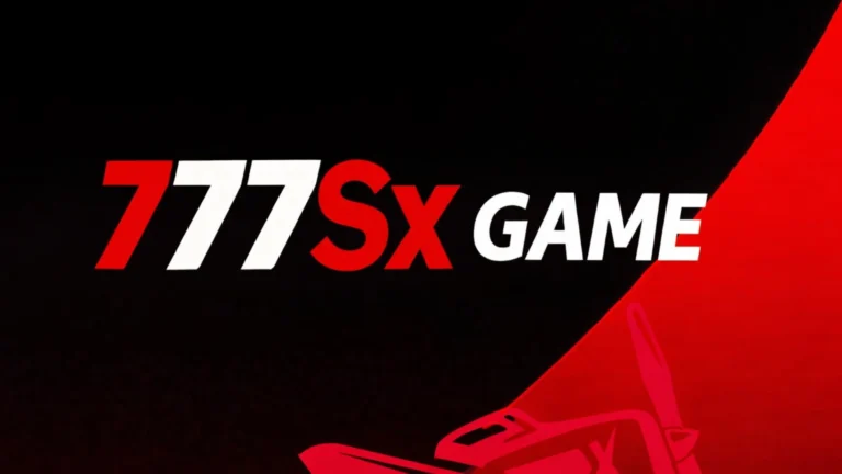 777Sx GAME logo with bold red and white text on a black and red background design.