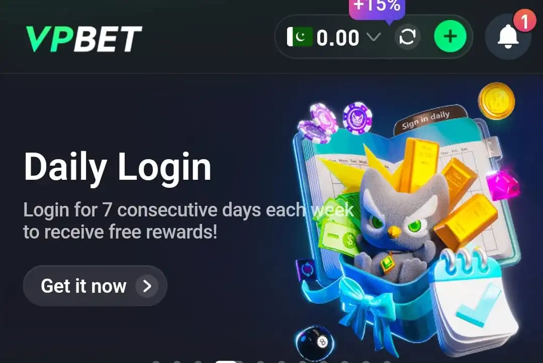 VPBet Login Bonus