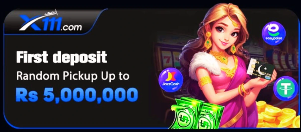 X111 Game Deposit Bonus Screen
