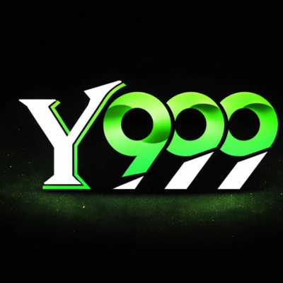 Y999 Game high-resolution logo featuring green 999 text and white Y letter on black background