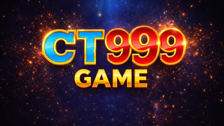 CT 999 Game APK logo with glowing gold text on a galaxy-style dark background