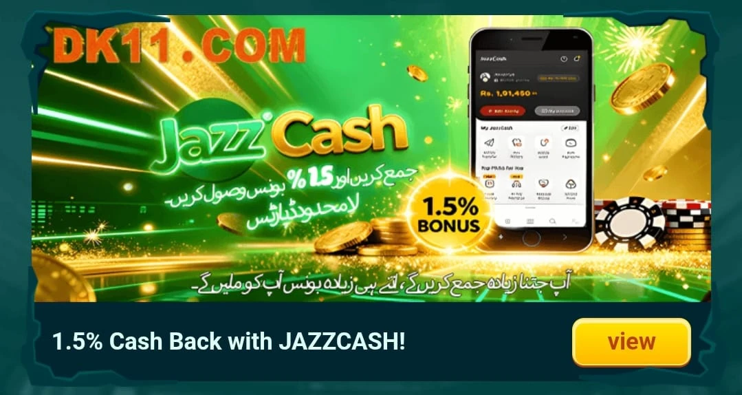 DK11 Game JazzCash Payment Method