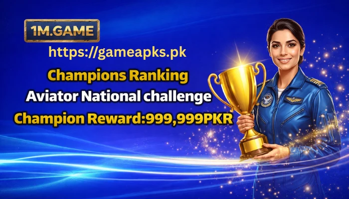 1M Game champion ranking banner showing leaderboard rewards and rankings