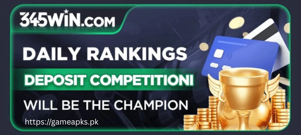 345Win Game Daily Ranking banner