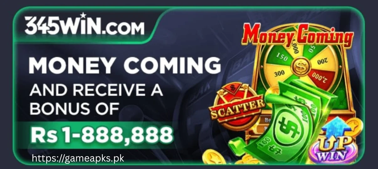 345Win Game Money Coming banner