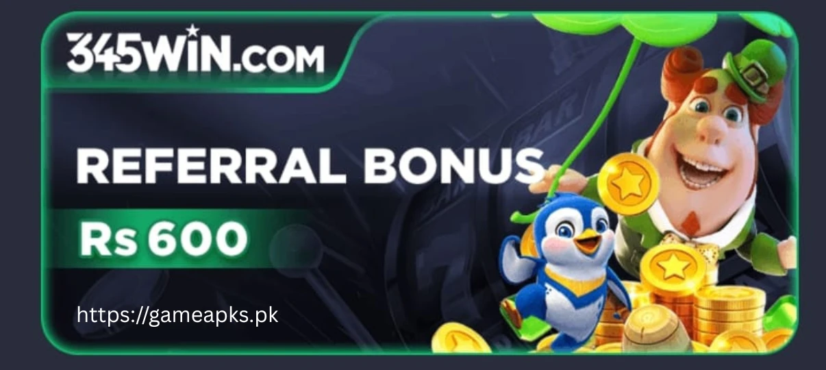 345Win Game Referral Bonus banner