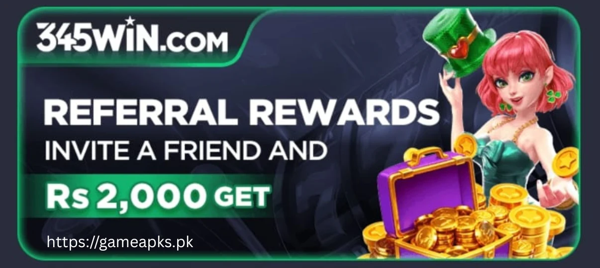 345Win Game Referral Reward banner