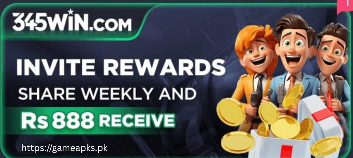 345Win Game Invite Reward banner