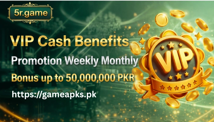 5R Game VIP cash benefits promotion banner