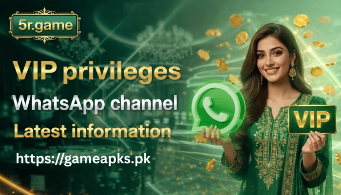 5R Game VIP privileges WhatsApp channel banner