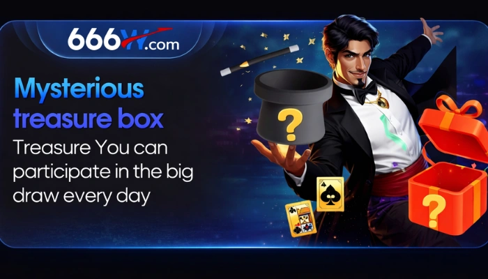 666W Game mysterious treasure box daily draw banner