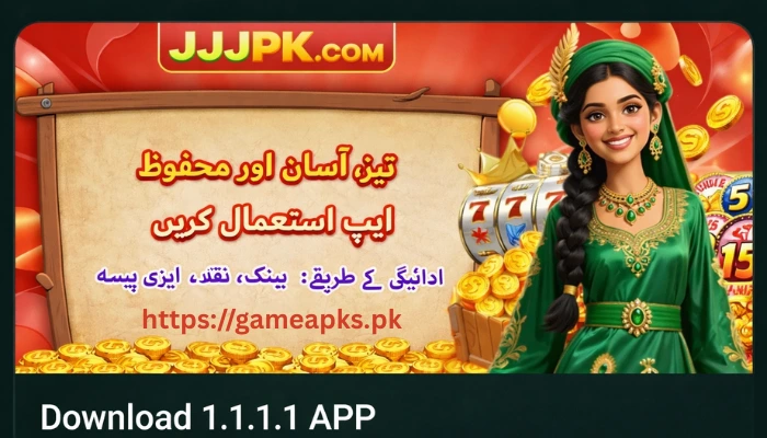 JJJPKR Game download banner for Android users