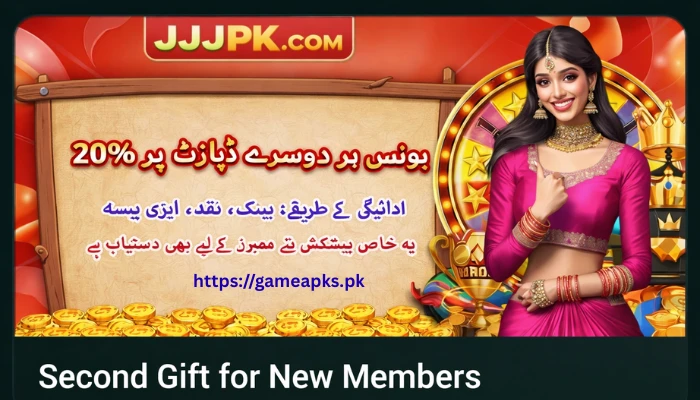 JJJPKR Game new member gift bonus promotion banner