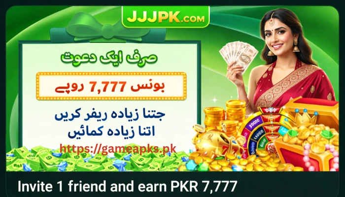 JJJPKR Game referral bonus commission banner