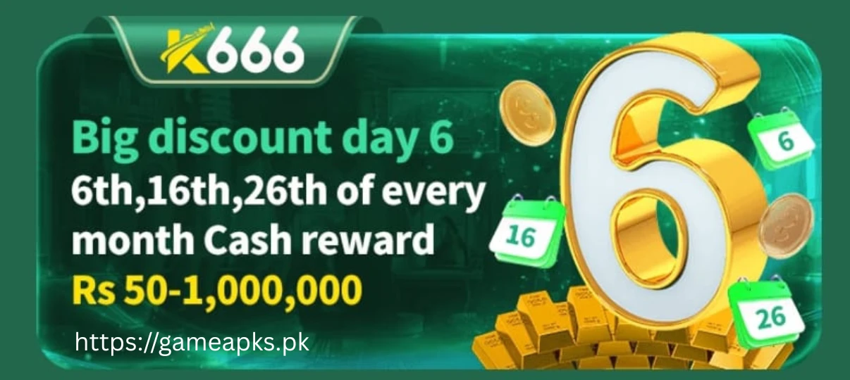 K666 Game Monthly Rewards banner