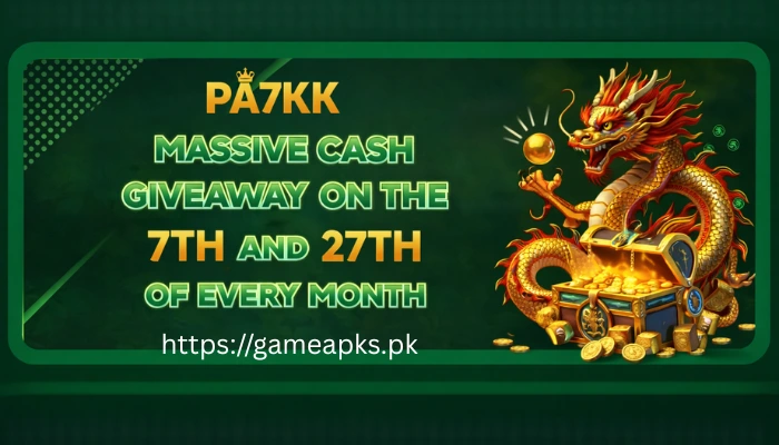 PA7KK Game massive cash giveaway banner