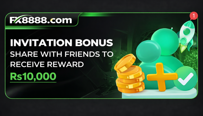 PK8888 Game invitation referral bonus banner