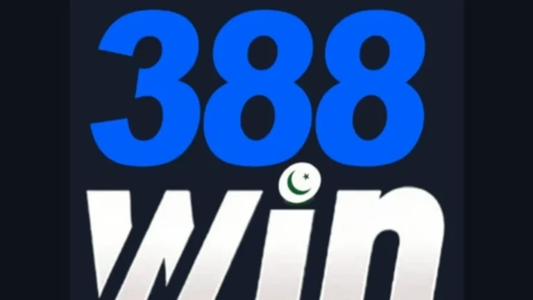 388 Win Game logo with blue numbers and white text on a dark background with a Pakistan crescent and star symbol.