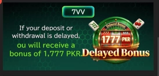 7VV Bet Game delayed bonus event banner