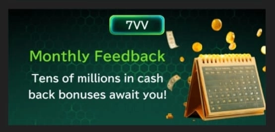 7VV Bet Game monthly feedback event banner