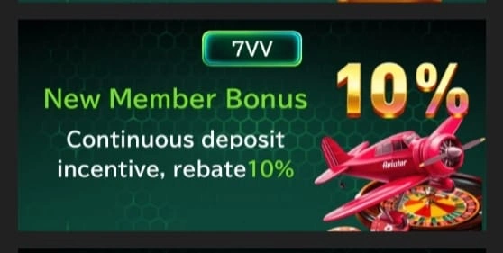 7VV Bet Game new member bonus welcome banner