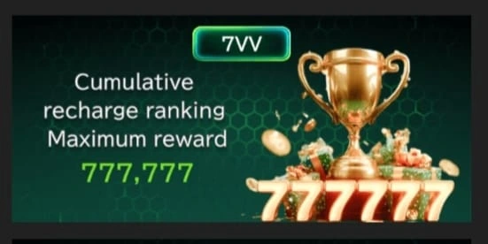 7VV Bet Game ranking reward banner