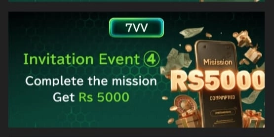 7VV Bet Game invitation bonus reward banner