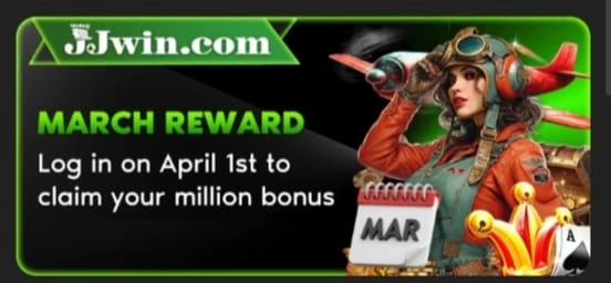 JJWin Game March special rewards