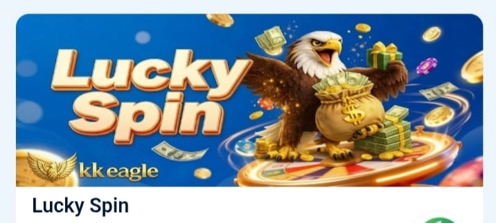 KK Eagle Game lucky spin reward wheel banner