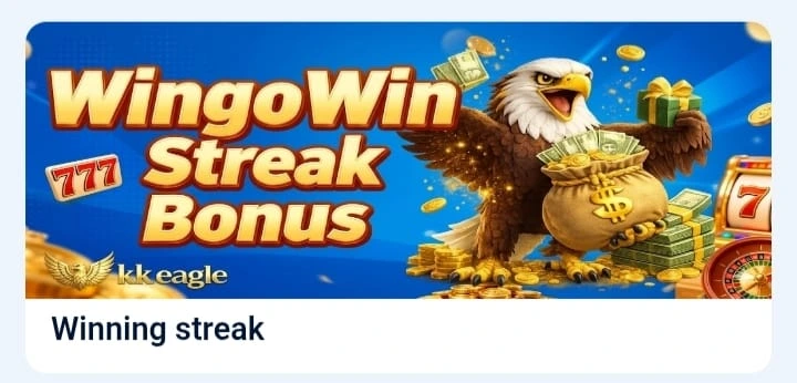 KK Eagle Game Wingo win prediction game banner