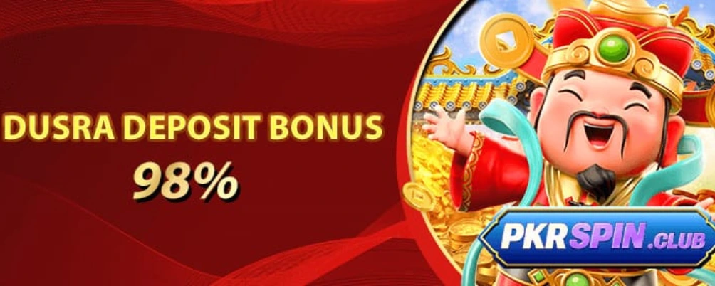 PKRSPIN Game deposit bonus promotion banner