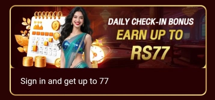 W33 Game daily sign in bonus reward banner