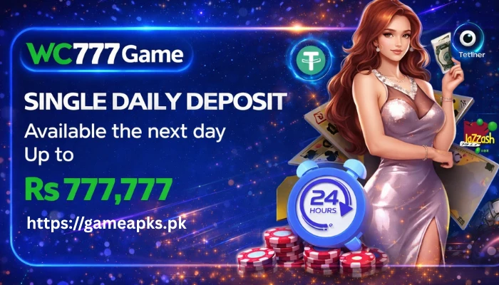 WC777 Game deposit bonus promotion banner