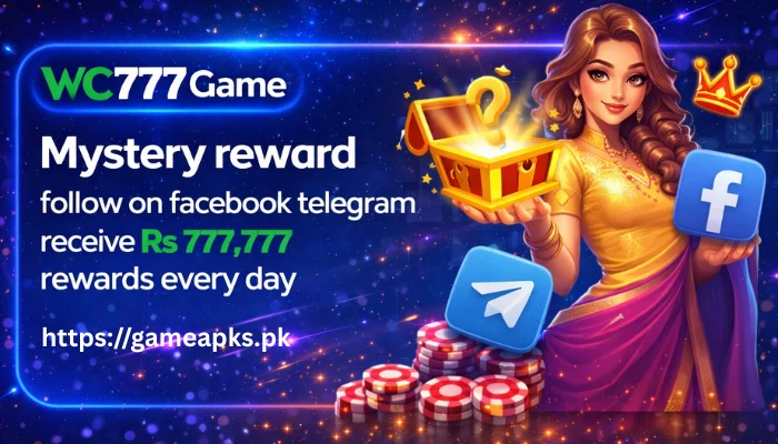WC777 Game mystery rewards bonus promotion banner