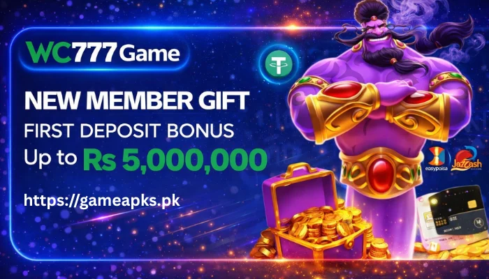 WC777 Game new member welcome gifts promotion banner